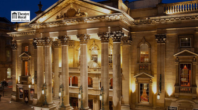 Photograph of Newcastle Theatre Royal at night