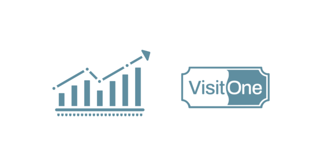 Increase graph and Visit One logo