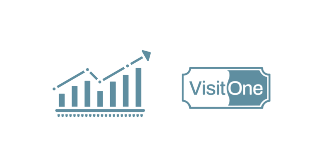 Increase graph and Visit One logo