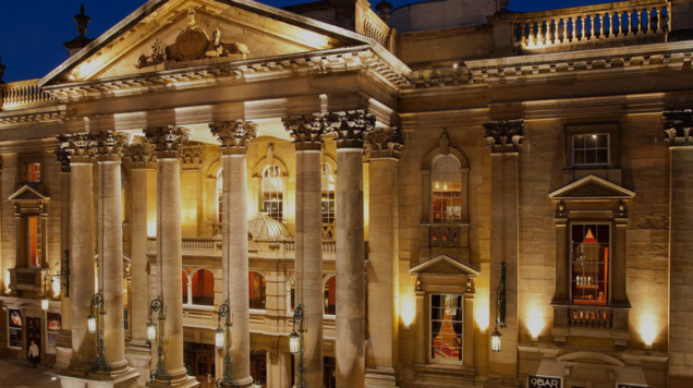 Colour photograph of exterior of Newcastle Theatre Royal 