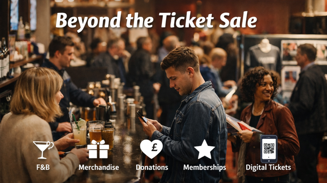 Ai generated image of people in a theatre bar