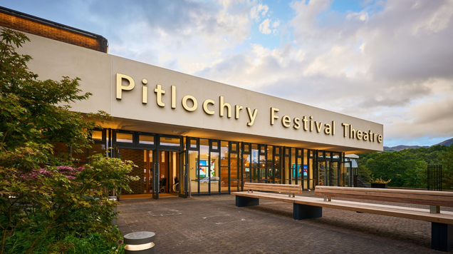 Exterior photograph of Pitlochry Festival Theatre